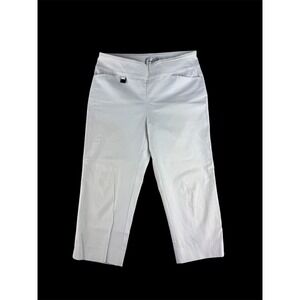 Joseph Ribkoff White Pull On Cropped Stretch Pants Womens Size 12 Canada